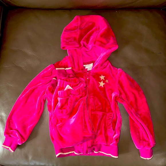 C&C California Other - C&C California Kids Pink and Gold Velour Tracksuit - 2T